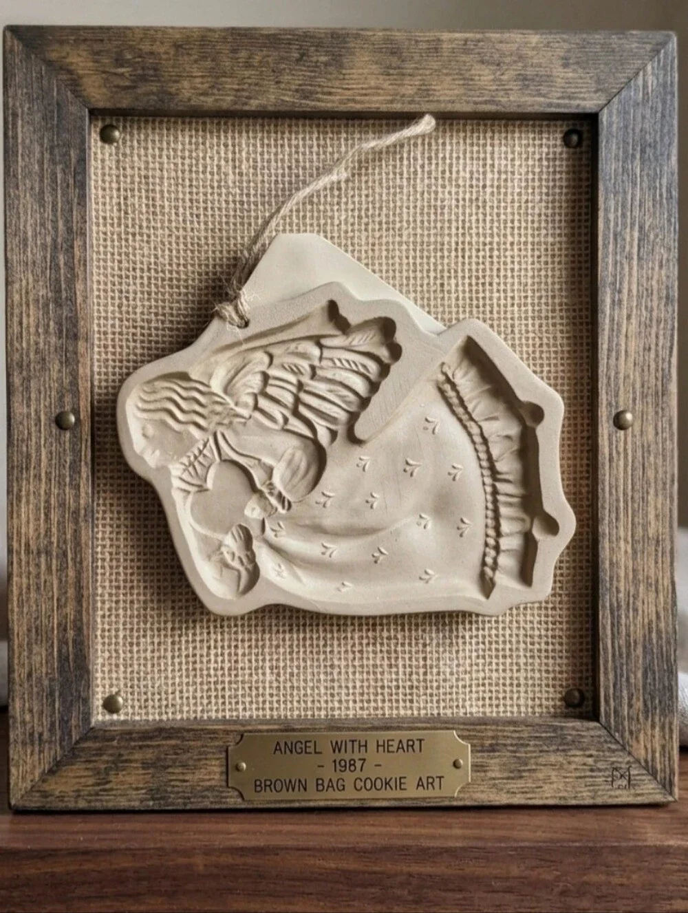 VINTAGE BROWN BAG COOKIE ART MOLD